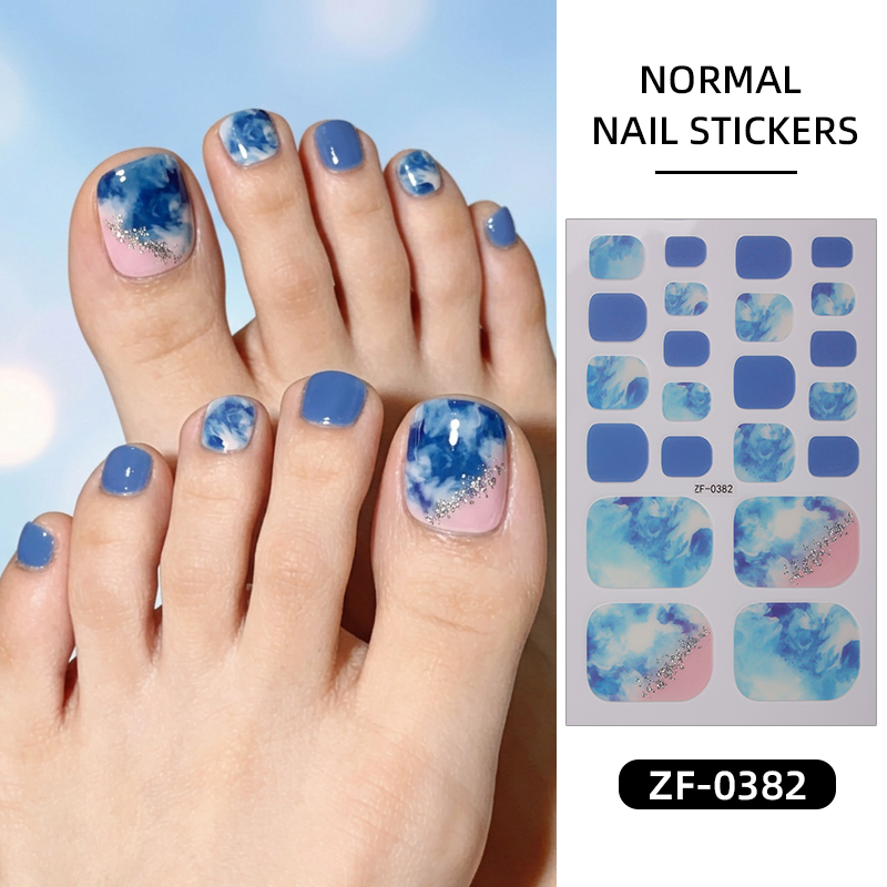 Nail Art Full Design - 22 autocollants pour ongles de pieds