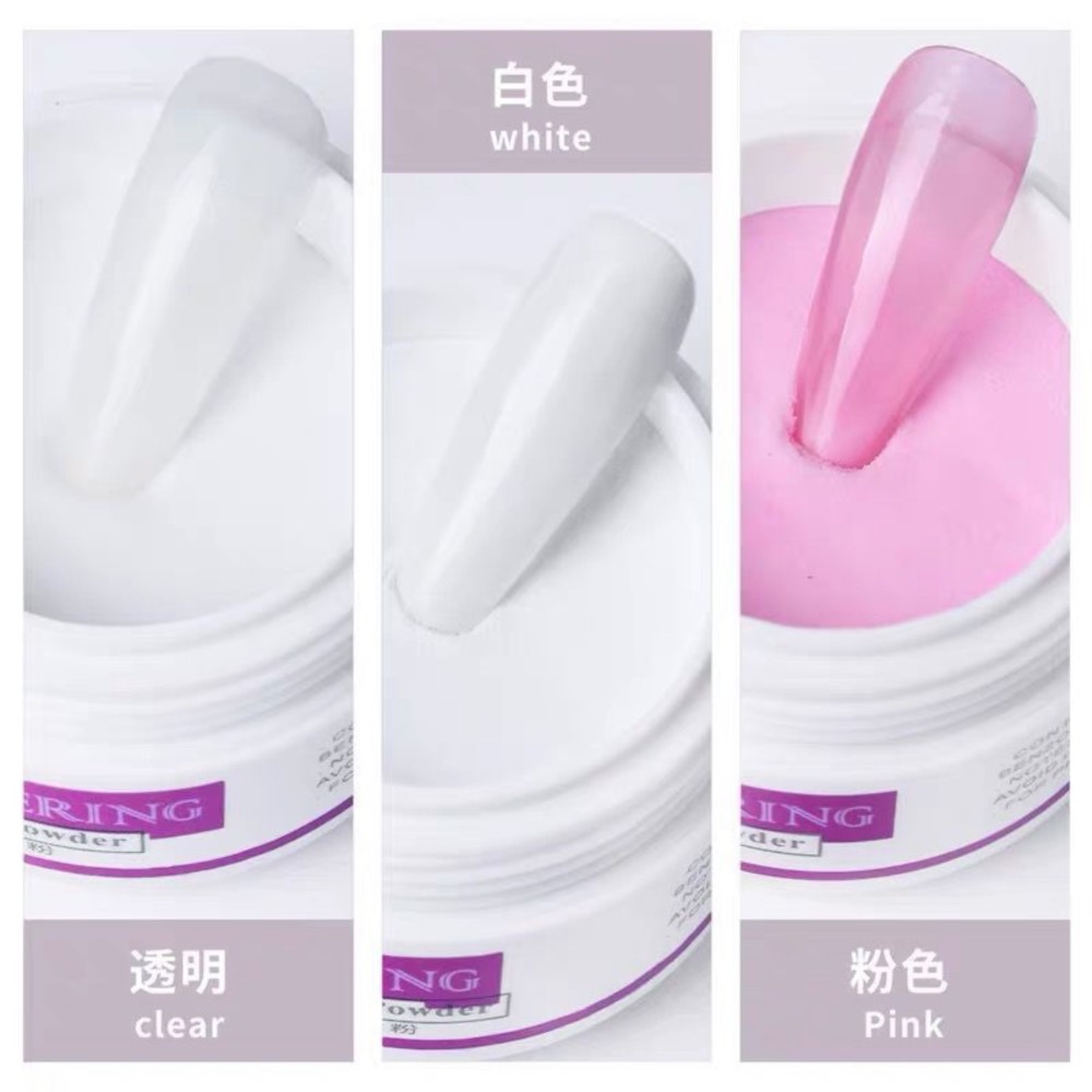 Acrylic Powder Clear - Poudre acrylique professionnelle transparente, 10 g/bouteille,
