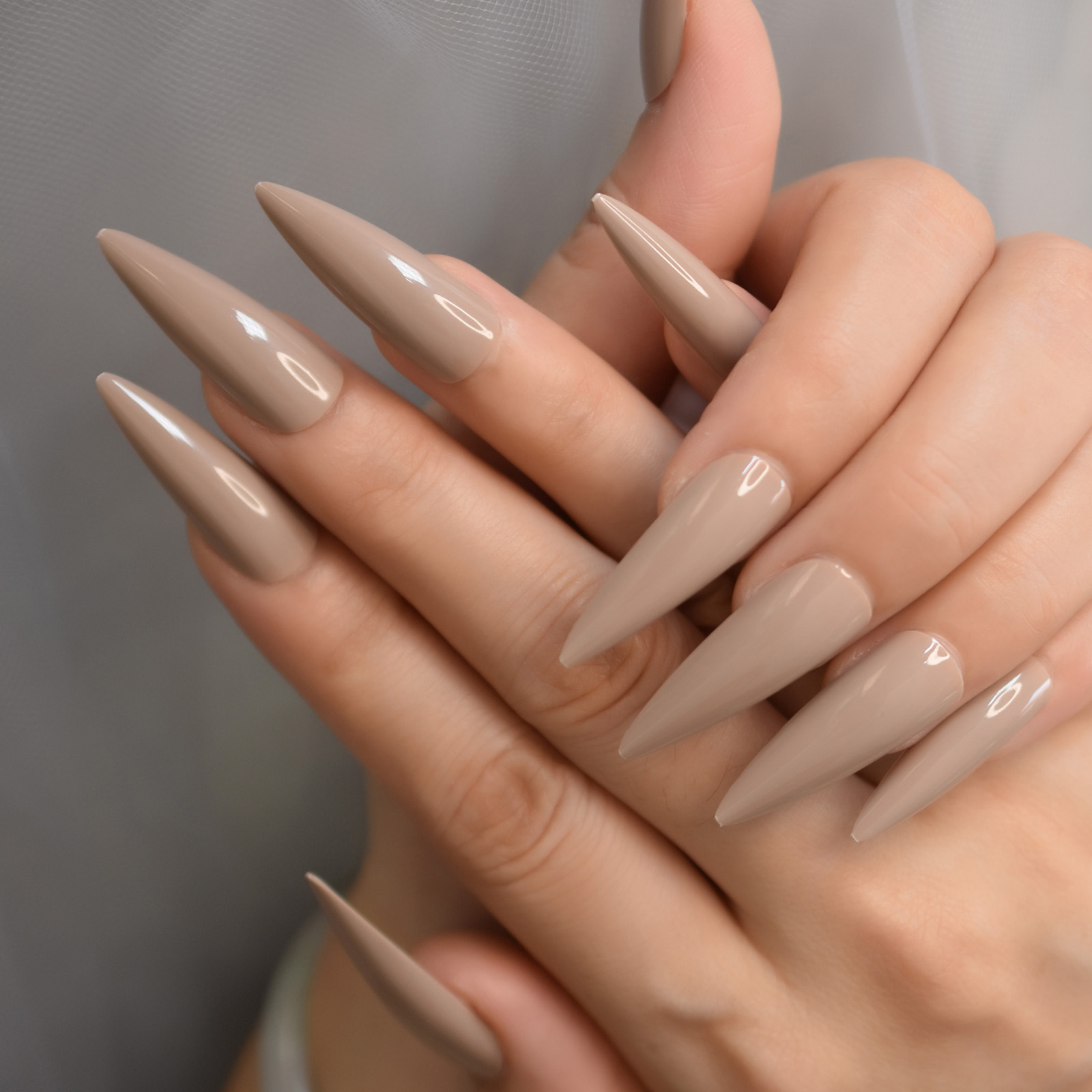 Nail Art Full Design - Presse sur faux ongles stiletto longue