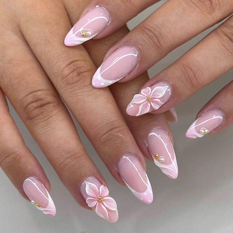 Nail Art Full Design - 24 faux ongles à presser, motif