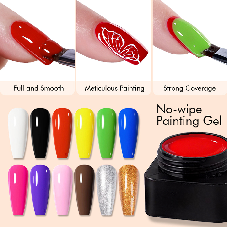 Nail Art Full Design - CHUNSHU 5ml sans lingette 4in1 Gel
