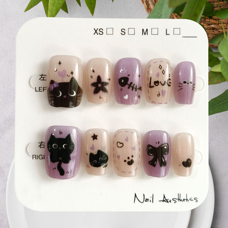 10 pièces de faux ongles à pre - Nail Art Motif avis et prix