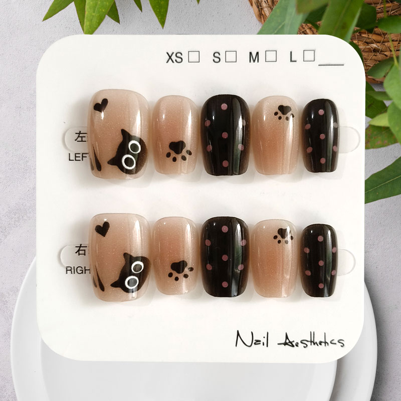 10 pièces de faux ongles à pre - Nail Art Motif avis et prix