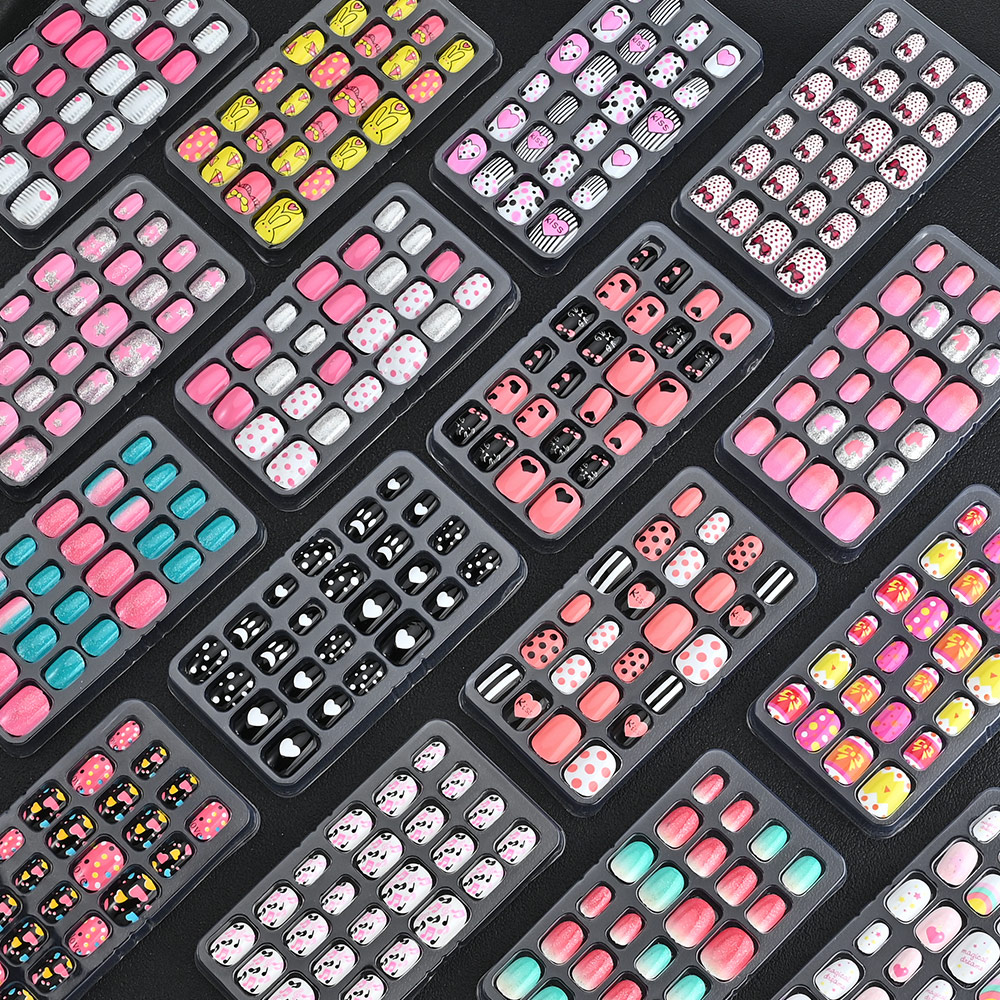 24 pièces/boîte enfants dessin - Nail Art Xs avis et prix
