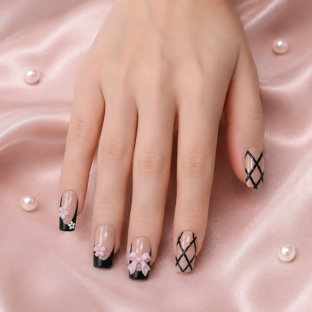 Faux ongles 3D à presser avec  - Nail Art Motif avis et prix