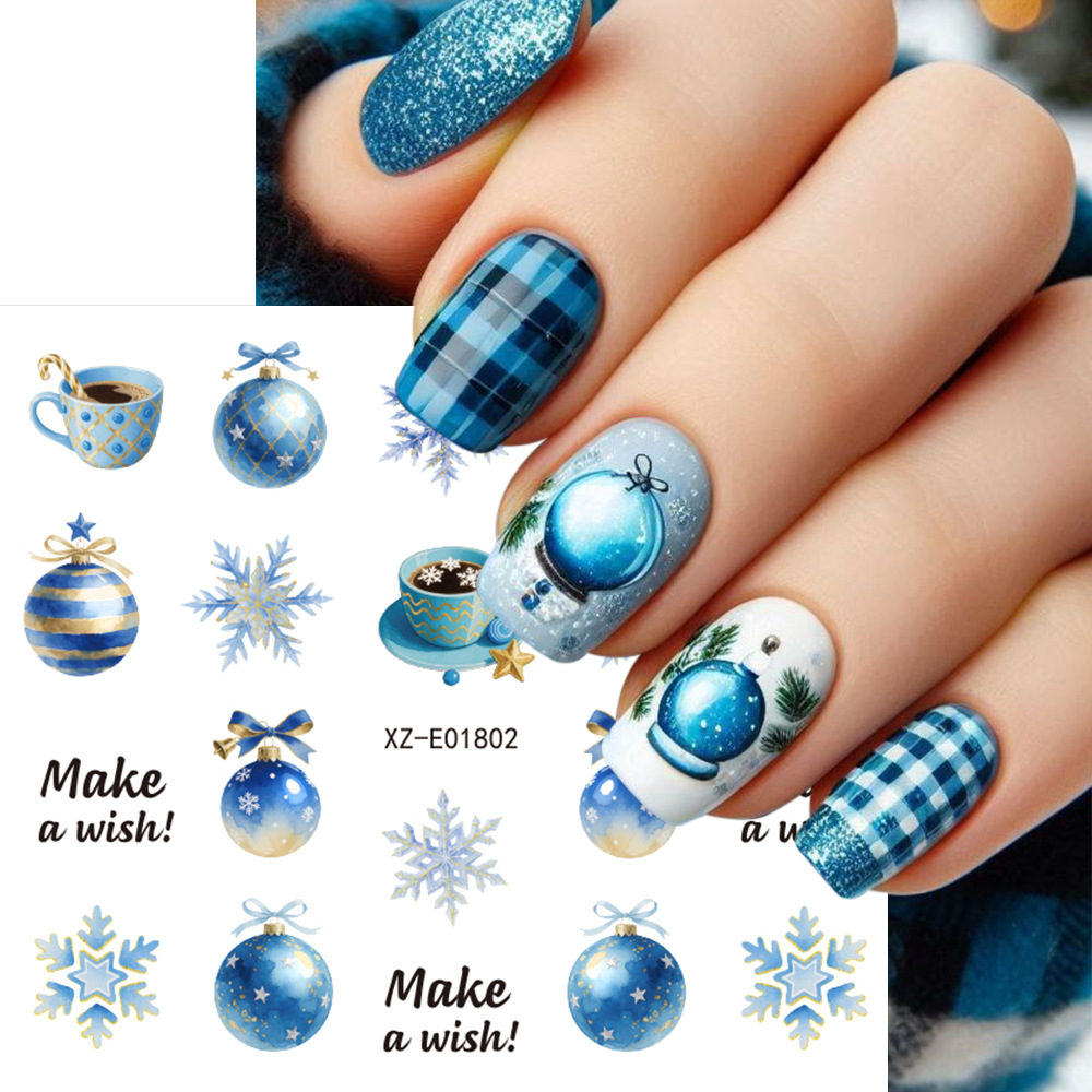 30 pièces/ensemble d'autocolla - Nail Art Xmas Tree avis et prix