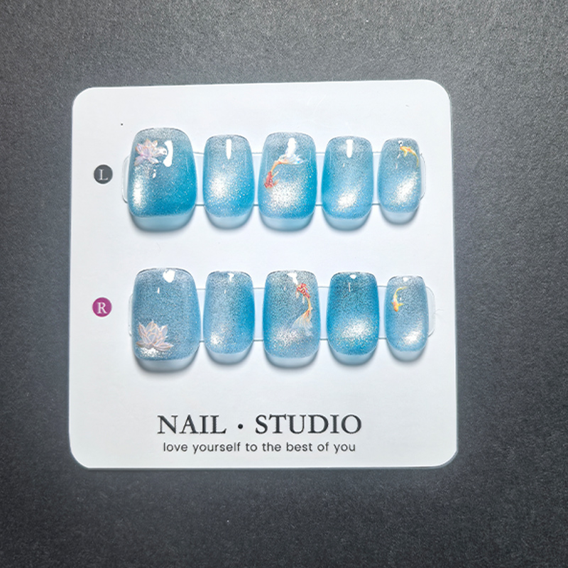 Faux ongles œil de chat à pres - Nail Art Motif avis et prix