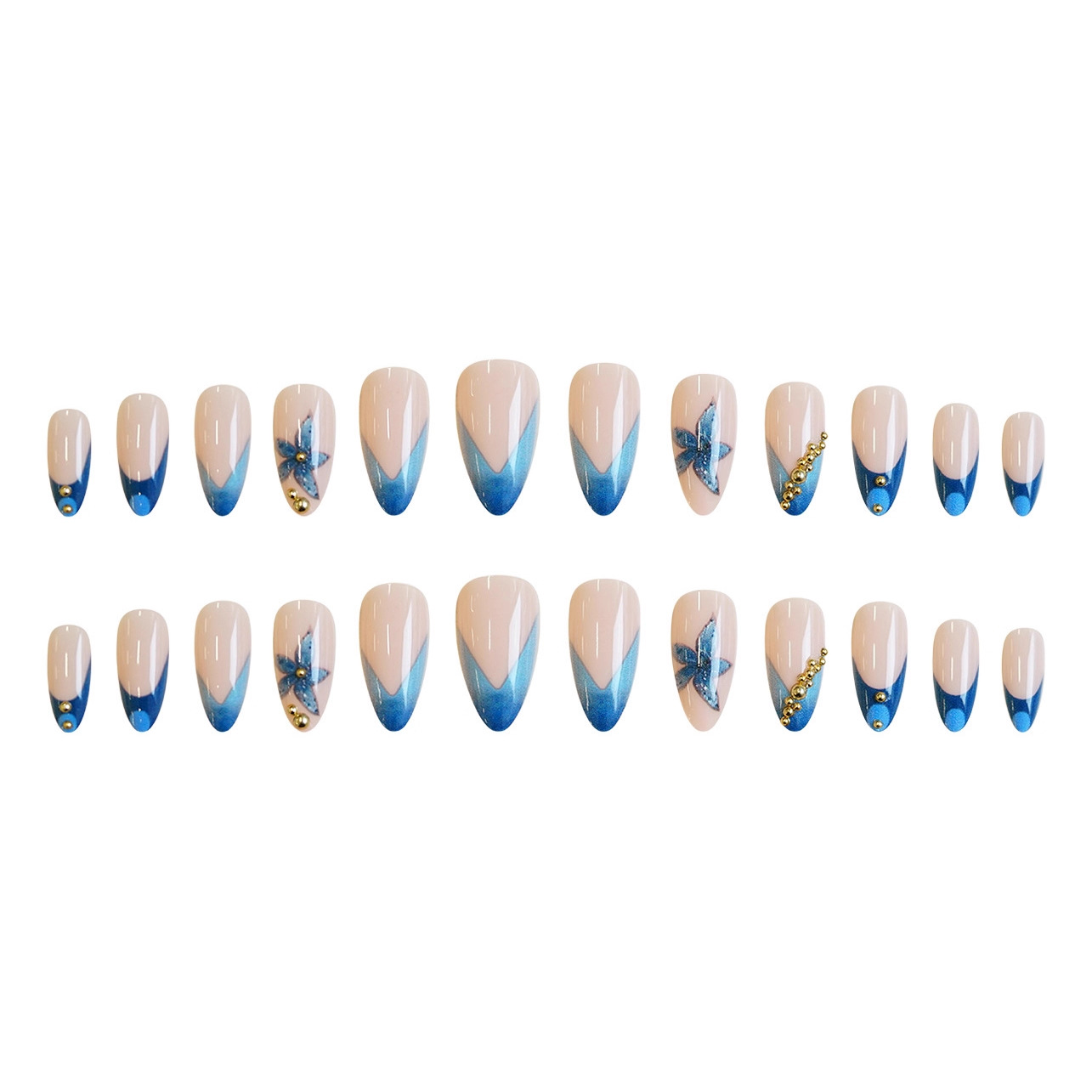 Faux ongles nude avec motif fl - Nail Art Motif avis et prix