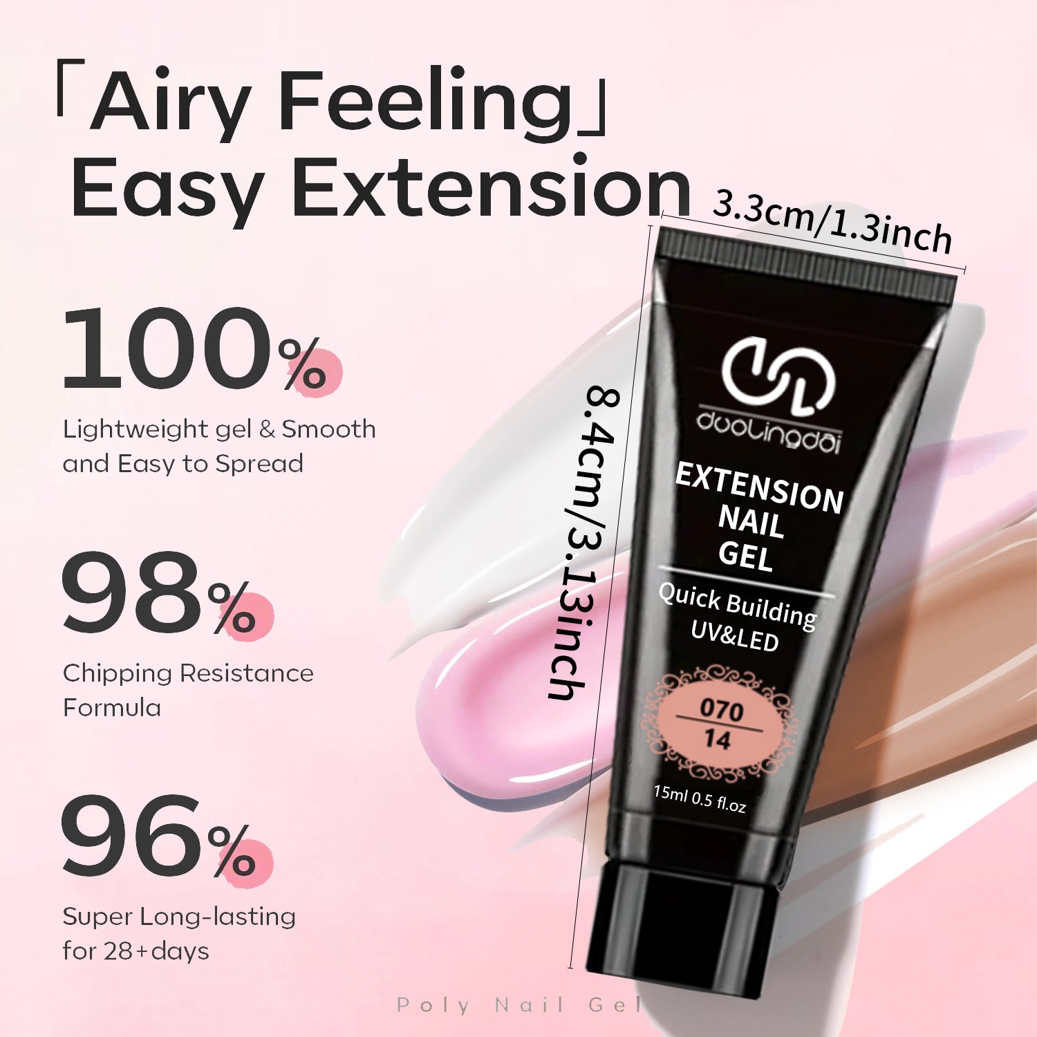 8 pièces/ensemble Poly Extensi - Acrylic Powder Clear avis et prix