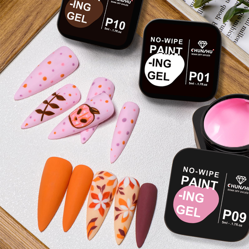 CHUNSHU-Gel de peinture semi-s - Nail Art Full Design avis et prix