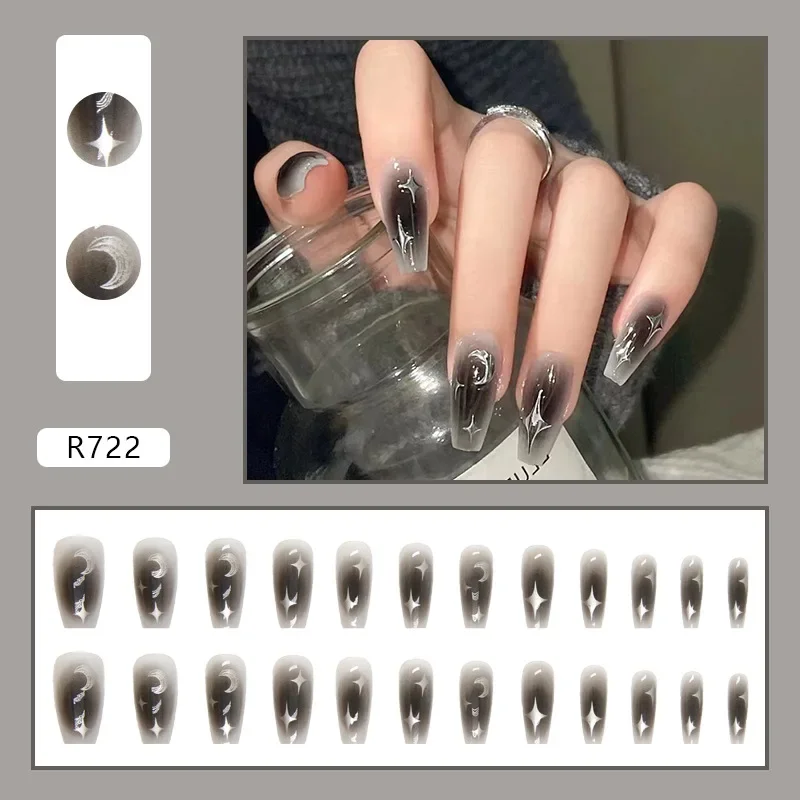 24 pièces/ensemble épice foncé - Nail Art Full Design avis et prix