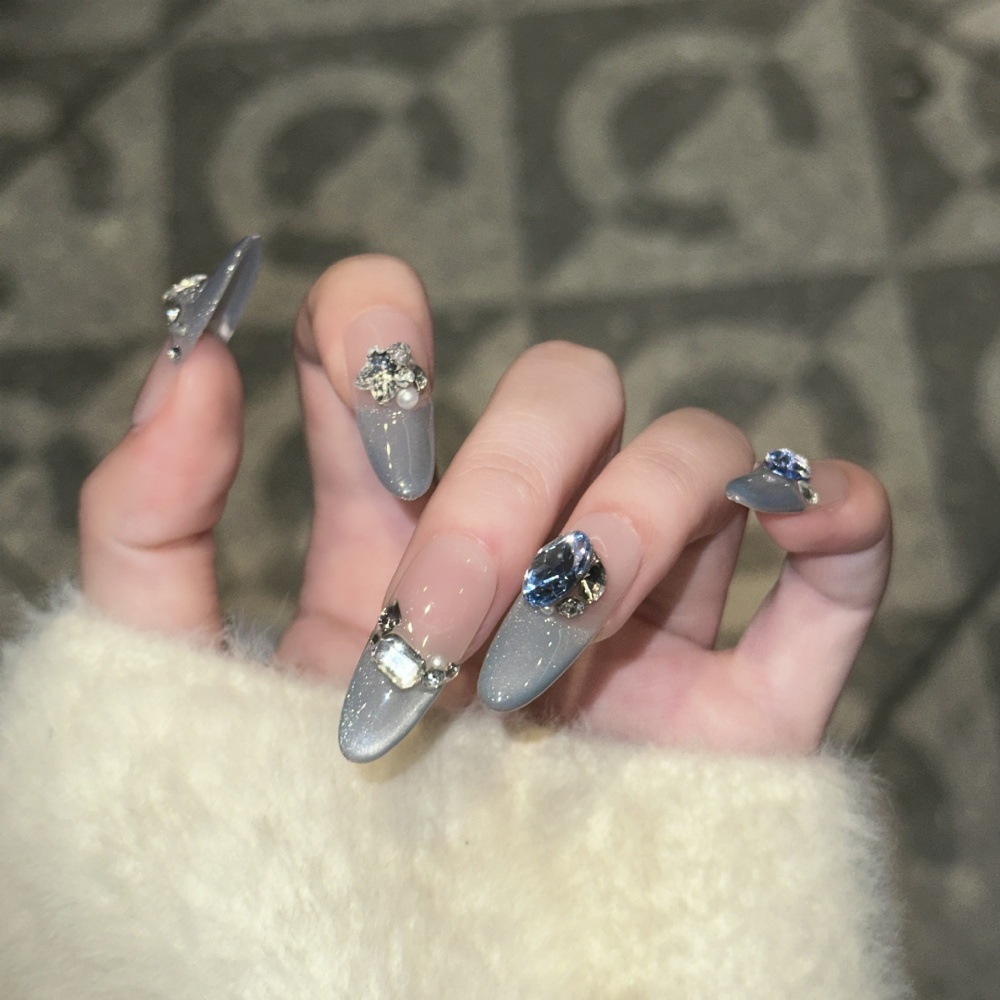 10 pièces faux ongles ovales c - Nail Art Full Design avis et prix