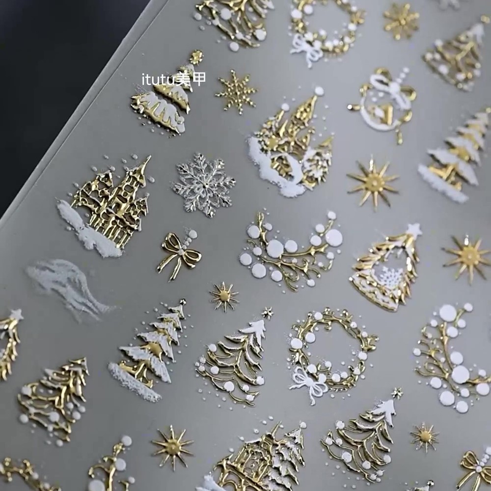 Autocollants pour ongles châte - Nail Art Xmas Tree avis et prix