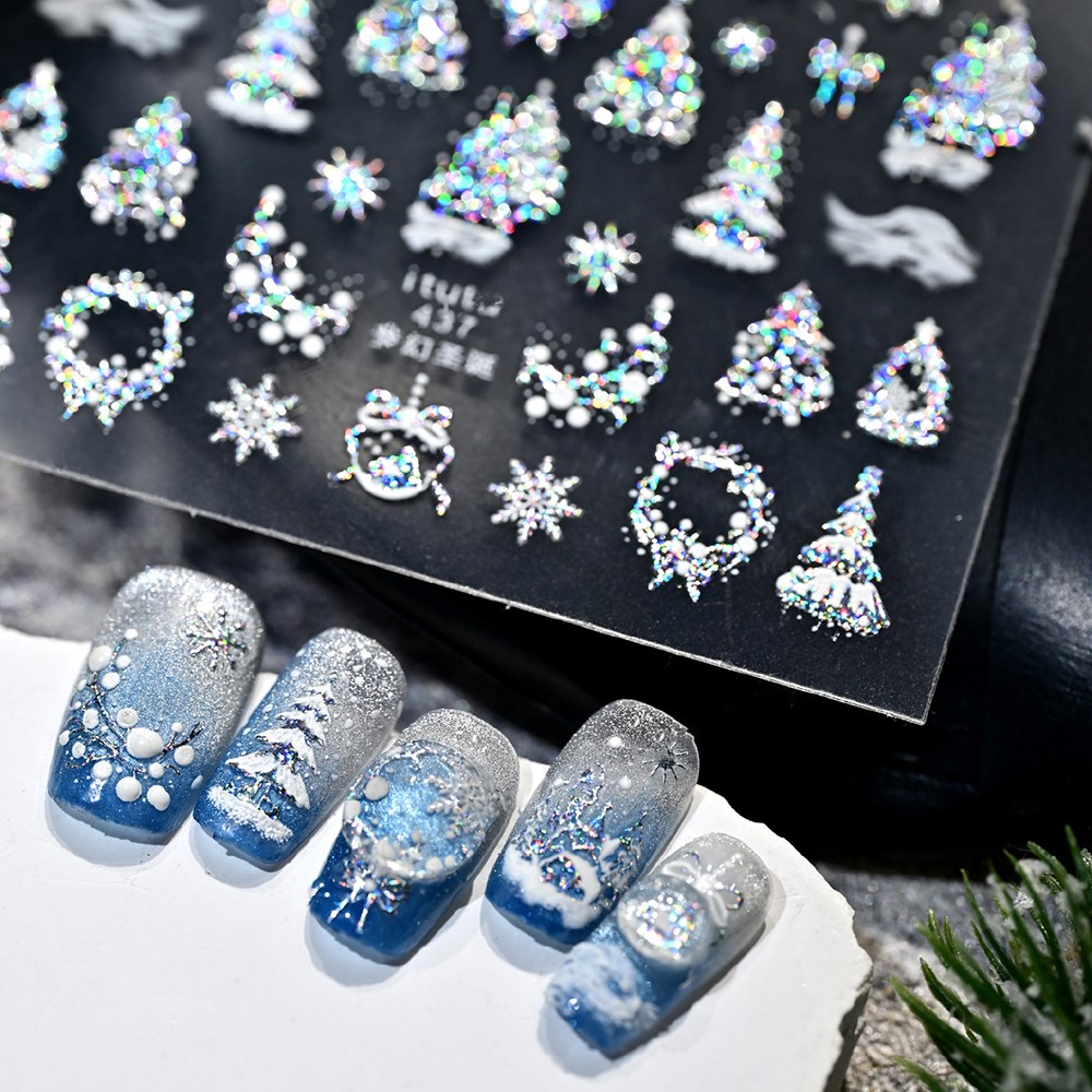 Autocollants pour ongles châte - Nail Art Xmas Tree avis et prix