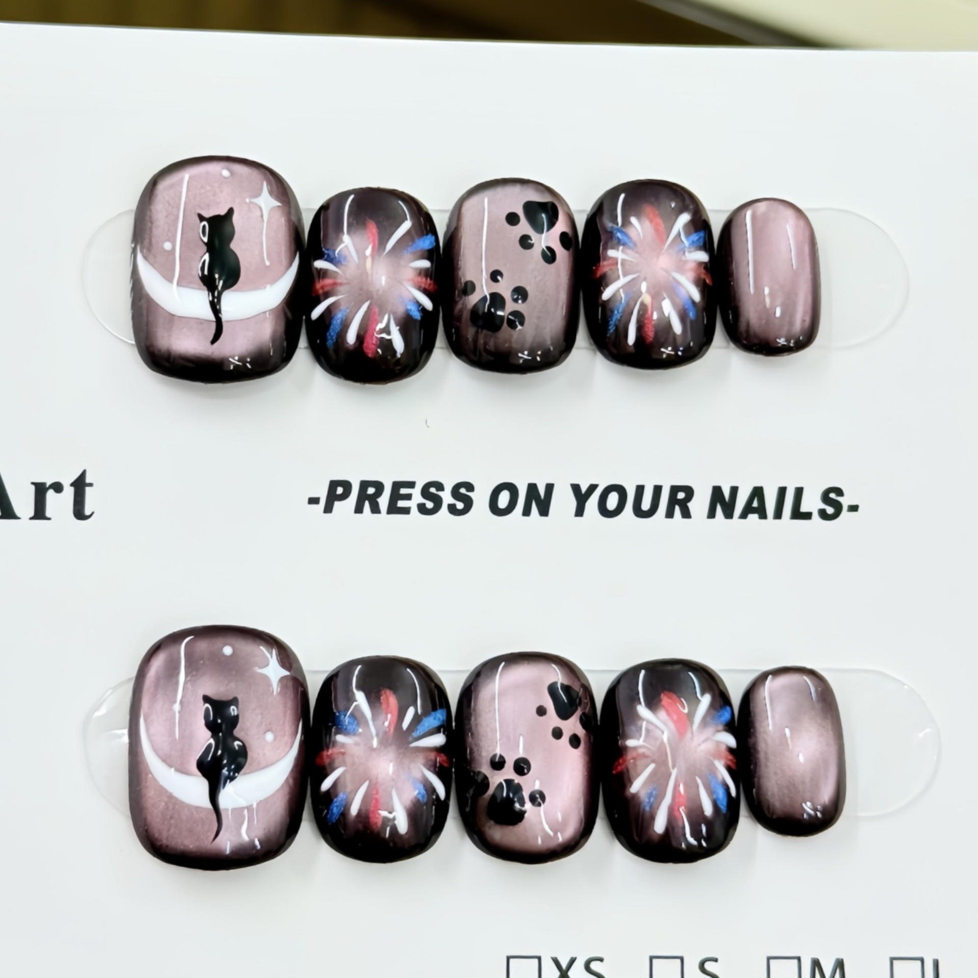 10 pièces oeil de chat bleu fa - Nail Art Full Design avis et prix