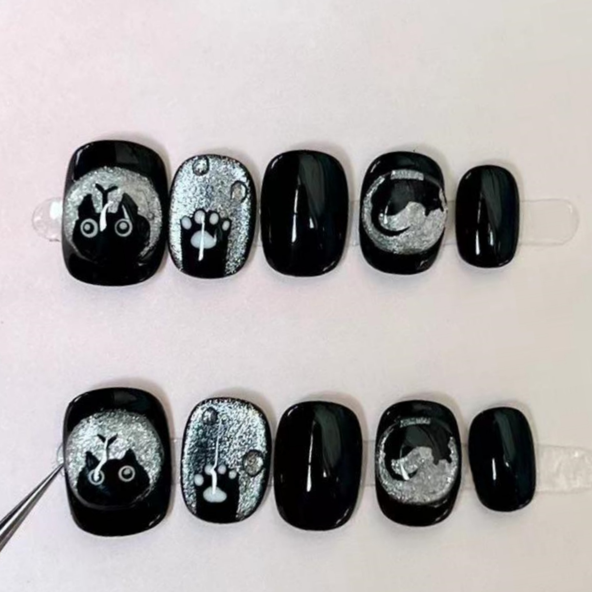 10 pièces oeil de chat bleu fa - Nail Art Full Design avis et prix