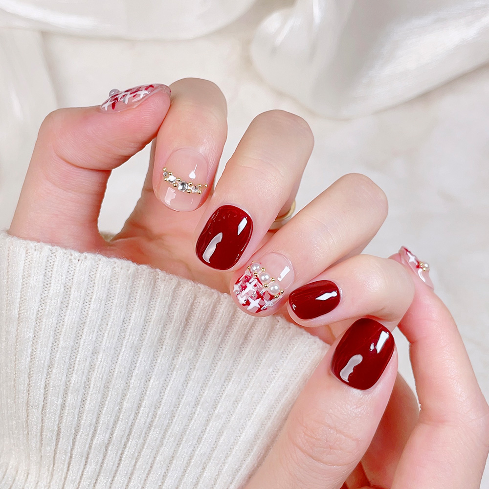 Kit de 10 faux ongles courts c - Nail Art Elegant avis et prix