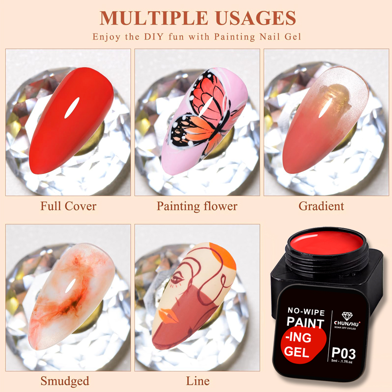 CHUNSHU 5ml sans lingette 4in1 - Nail Art Full Design avis et prix