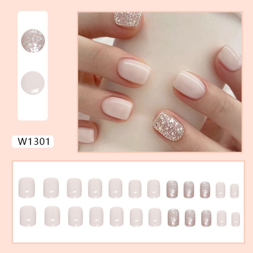 Faux Ongles Français Courts et - Nail Art Full Design avis et prix